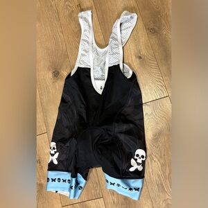 Betty Designs Women’s Cycling Bibs Sz Small Badass Beautiful Black Padded Shorts